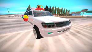 Toyota Land Cruiser 100 для GTA San Andreas - вид спереди