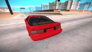 Toyota Supra MKIII для GTA San Andreas - вид сзади