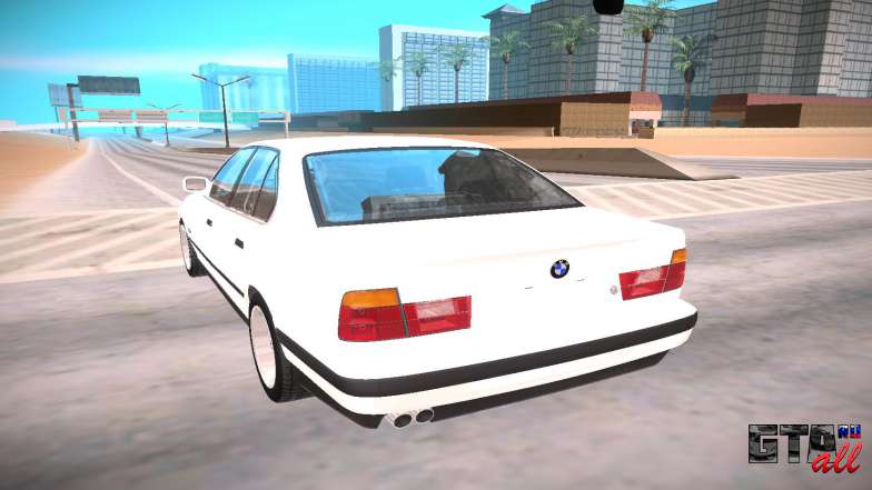 BMW M5 E34 для GTA San Andreas - вид сзади