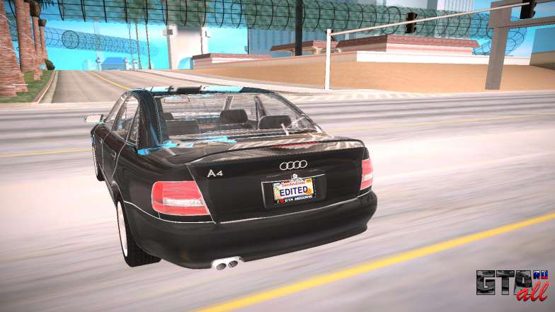 Audi A4 для GTA San Andreas - вид сзади