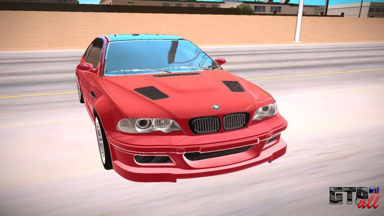 BMW E46 M3 GTR для GTA San Andreas - вид спереди