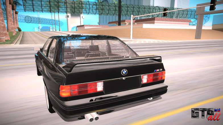 BMW E30 M3 для GTA San Andreas - вид сзади