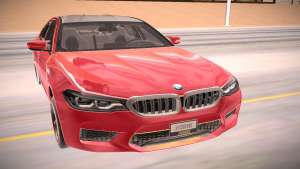 BMW M5 F90 для GTA San Andreas - вид спереди