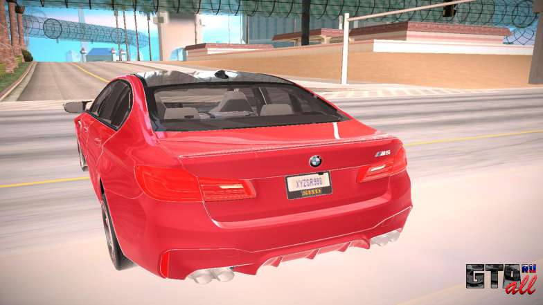 BMW M5 F90 для GTA San Andreas - вид сзади