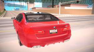 BMW M5 F90 для GTA San Andreas - вид сзади