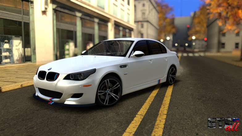 BMW M5 E60 Full Tunable для GTA San Andreas - вид спереди