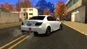 BMW M5 E60 Full Tunable для GTA San Andreas - вид сзади