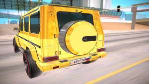 Mercedes-Benz G65 AMG для GTA San Andreas - вид сзади