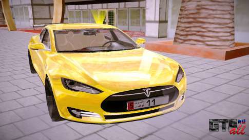 Tesla Model S для GTA San Andreas - вид спереди