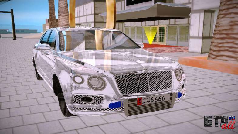 Bentley Bentayga для GTA San Andreas - вид спереди