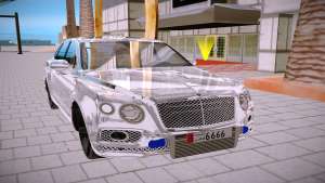 Bentley Bentayga для GTA San Andreas - вид спереди