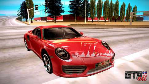 Porsche 911 Turbo для GTA San Andreas - вид спереди