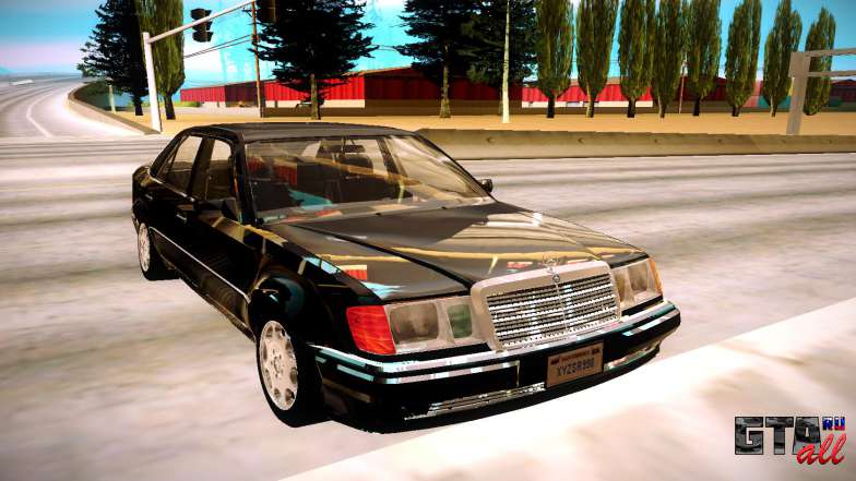 Mercedes-Benz E500 W124 1992 для GTA San Andreas - вид спереди