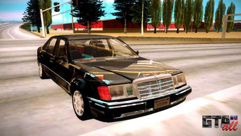 Mercedes-Benz E500 W124 1992 для GTA San Andreas - вид спереди