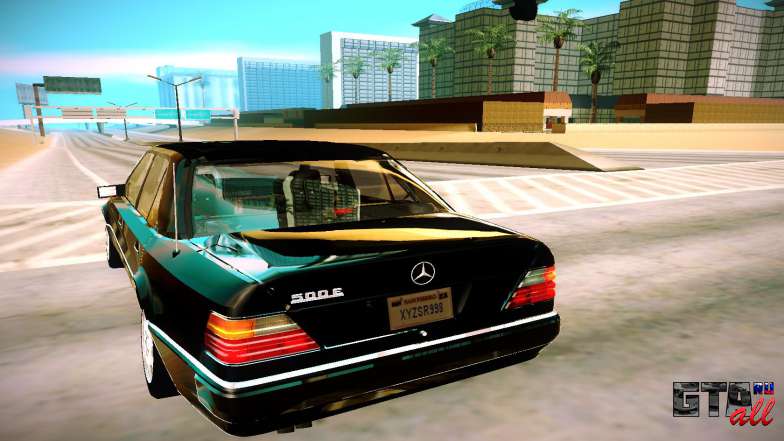 Mercedes-Benz E500 W124 1992 для GTA San Andreas - вид сзади