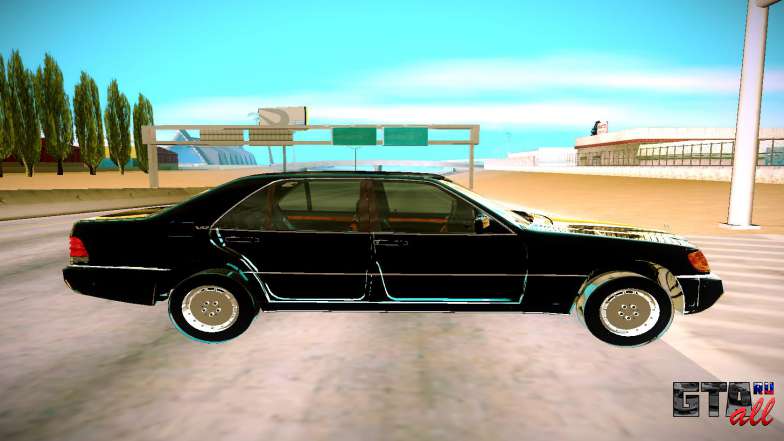 Mercedes-Benz W140 600SEL для GTA San Andreas - вид сбоку