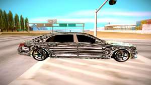 Mercedes-Benz S600 X222 для GTA San Andreas - вид сбоку