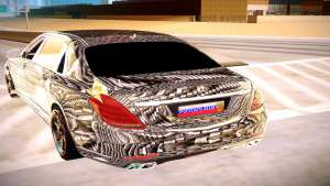 Mercedes-Benz S600 X222 для GTA San Andreas - вид сзади