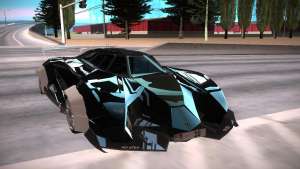 Lamborghini Egoista для GTA San Andreas - вид спереди