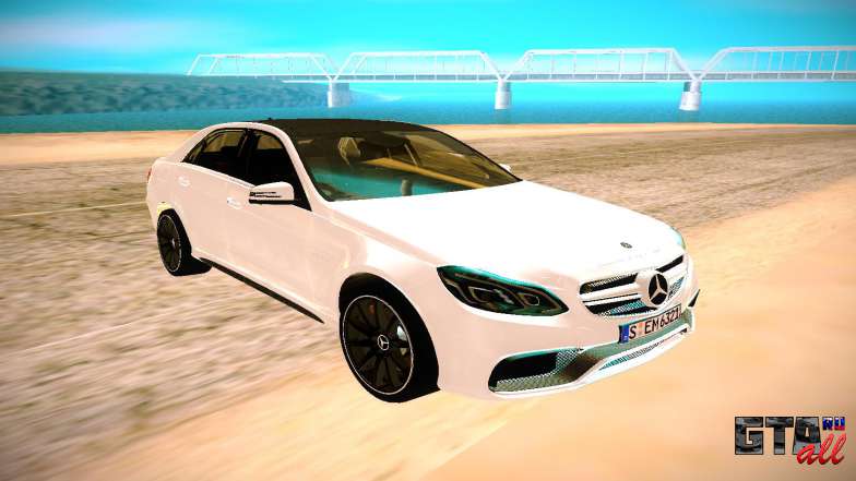 Mercedes-Benz E63 AMG для GTA San Andreas - вид спереди