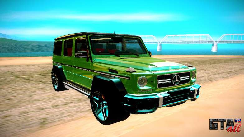 Mercedes AMG G63 Crazy Color Edition для GTA San Andreas - вид спереди