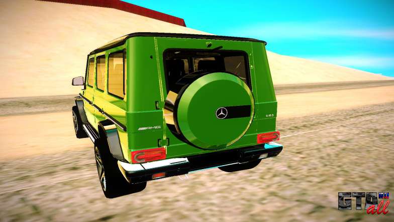 Mercedes AMG G63 Crazy Color Edition для GTA San Andreas - вид сзади