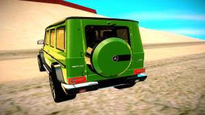 Mercedes AMG G63 Crazy Color Edition для GTA San Andreas - вид сзади