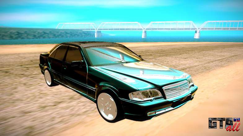 Mercedes-Benz C43 AMG для GTA San Andreas - вид спереди