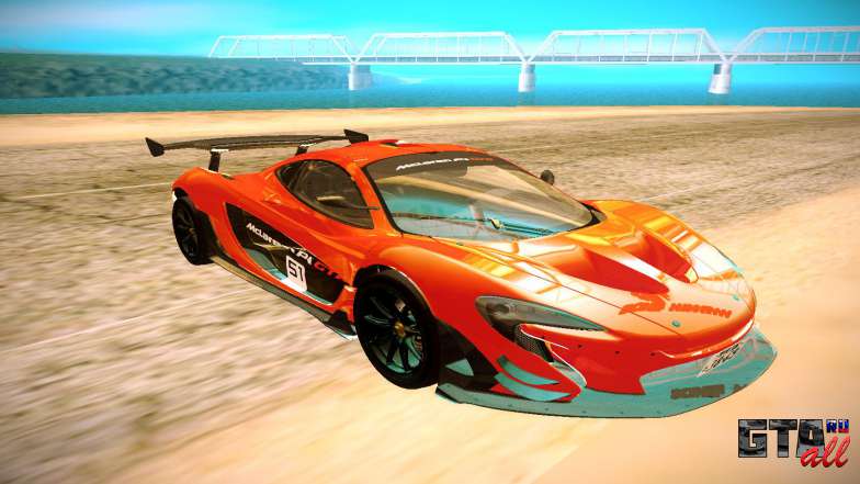 McLaren P1 GTR для GTA San Andreas - вид спереди