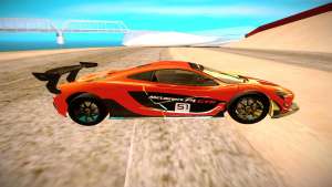 McLaren P1 GTR для GTA San Andreas - вид сбоку