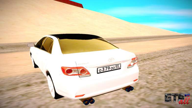 Toyota Corolla для GTA San Andreas - вид сзади