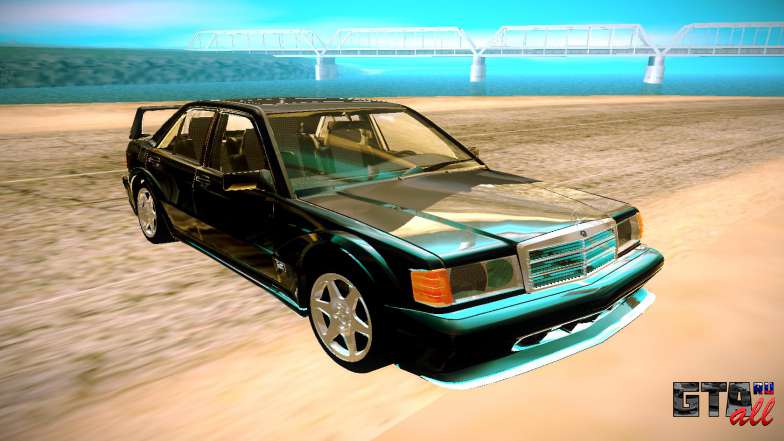 1990 Mercedes-Benz 190E Evolution II для GTA San Andreas - вид спереди