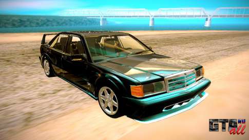 1990 Mercedes-Benz 190E Evolution II для GTA San Andreas - вид спереди