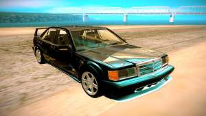 1990 Mercedes-Benz 190E Evolution II для GTA San Andreas - вид спереди