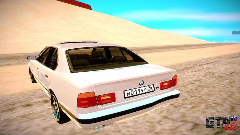 BMW E34 525 для GTA San Andreas - вид сзади