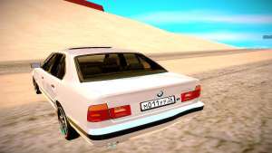 BMW E34 525 для GTA San Andreas - вид сзади