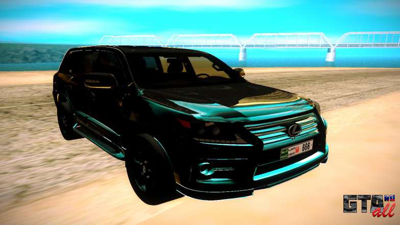 Lexus LX570 для GTA San Andreas - вид спереди