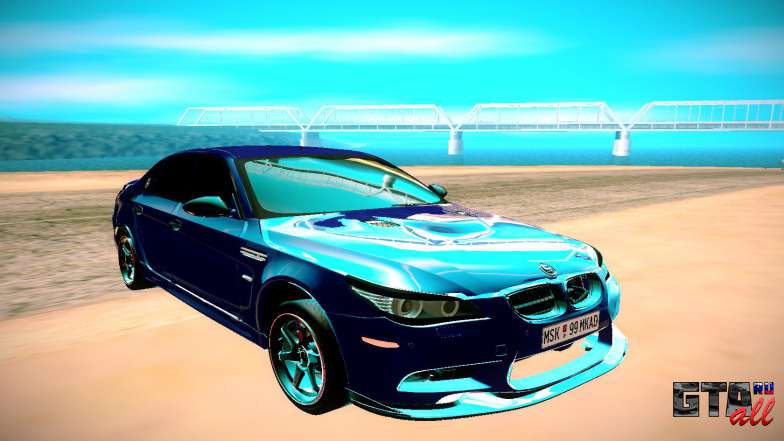 BMW M5 E60 для GTA San Andreas - вид спереди