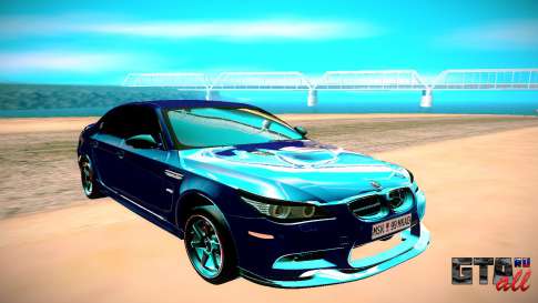 BMW M5 E60 для GTA San Andreas - вид спереди