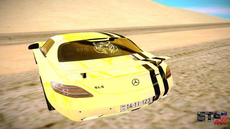 Mercedes-Benz AMG SLS для GTA San Andreas - вид сзади