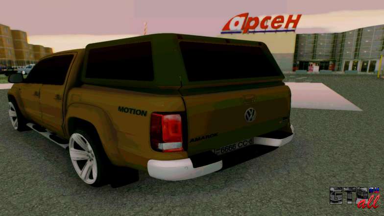 Volkswagen Amarok для GTA San Andreas - вид сзади