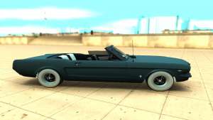 Ford Mustang Convertible для GTA San Andreas - вид сбоку