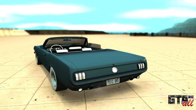 Ford Mustang Convertible для GTA San Andreas - вид сзади