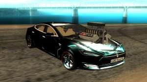 Tesla Model S для GTA San Andreas - вид спереди