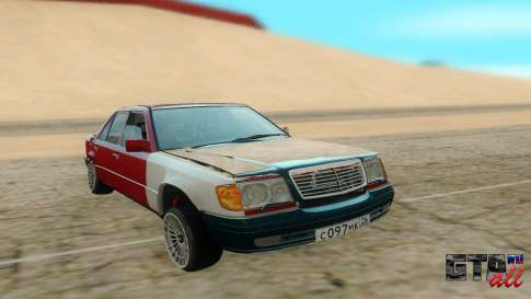 Mercedes-Benz W124 для GTA San Andreas - вид спереди