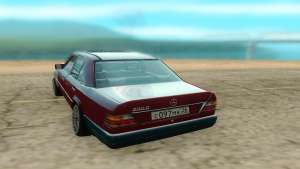 Mercedes-Benz W124 для GTA San Andreas - вид сзади