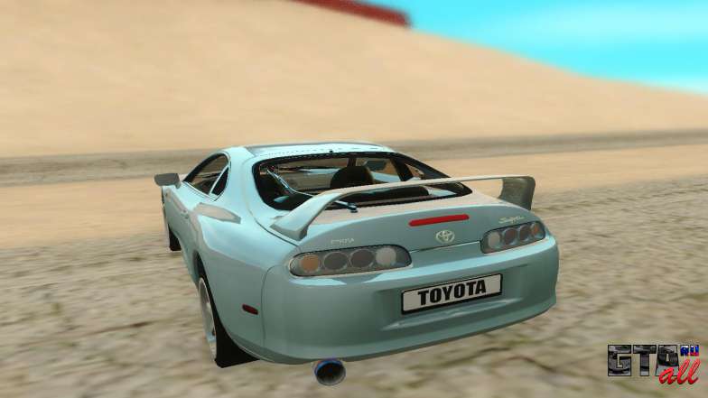 Toyota Supra для GTA San Andreas - вид сзади