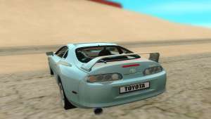 Toyota Supra для GTA San Andreas - вид сзади