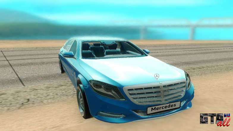 Mercedes-Benz W222 для GTA San Andreas - вид спереди