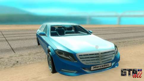 Mercedes-Benz W222 для GTA San Andreas - вид спереди